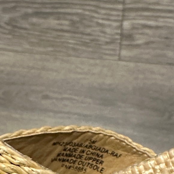 Nordstrom Abound Abgiada Raffia Sandals Size 7.5 - Picture 6 of 7